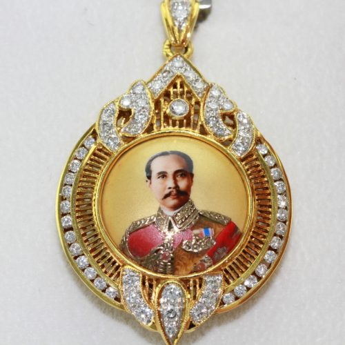 จี้เสด็จพ่อ ร.๕ ล้อมเพชร