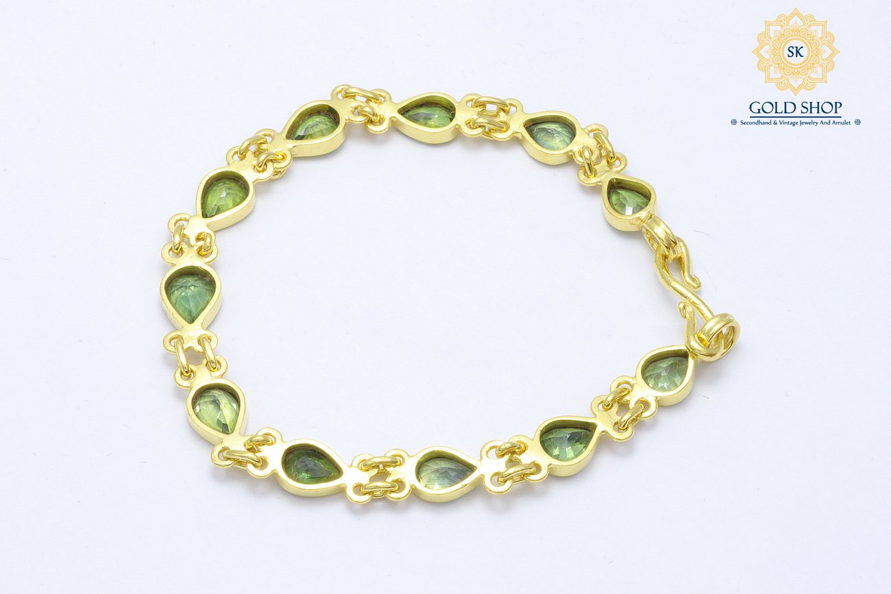 สร้อยข้อมือพลอยเขียวหยดน้ำ-4