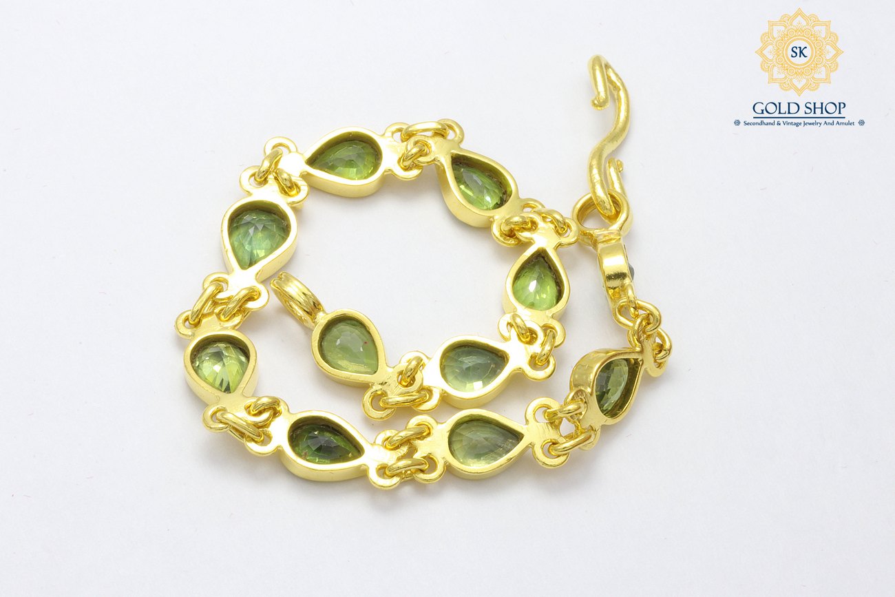 สร้อยข้อมือพลอยเขียวหยดน้ำ-5