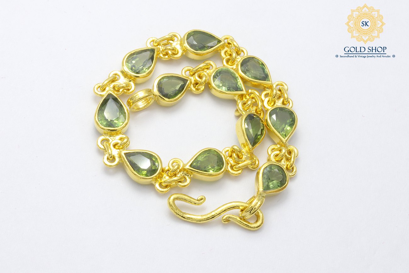 สร้อยข้อมือพลอยเขียวหยดน้ำ-6