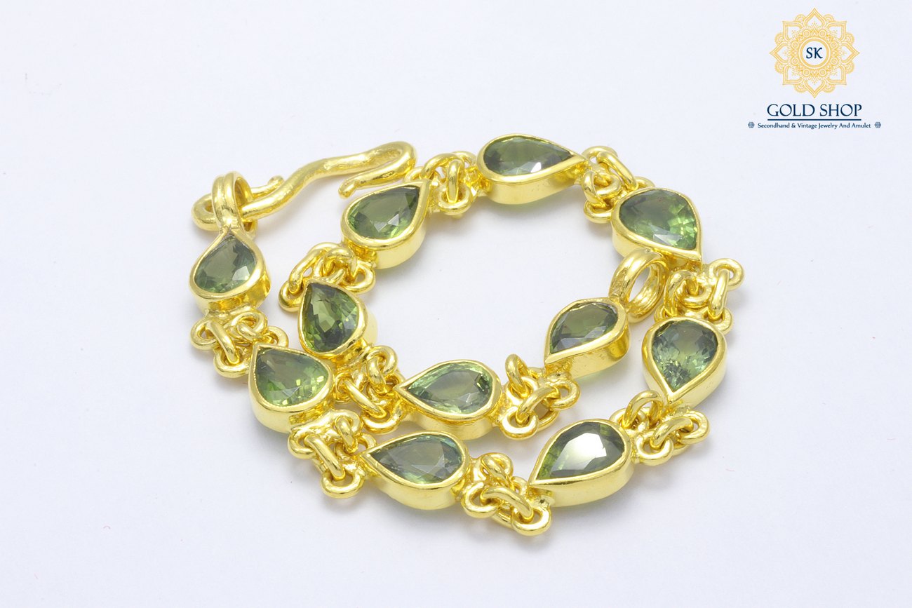 สร้อยข้อมือพลอยเขียวหยดน้ำ-7