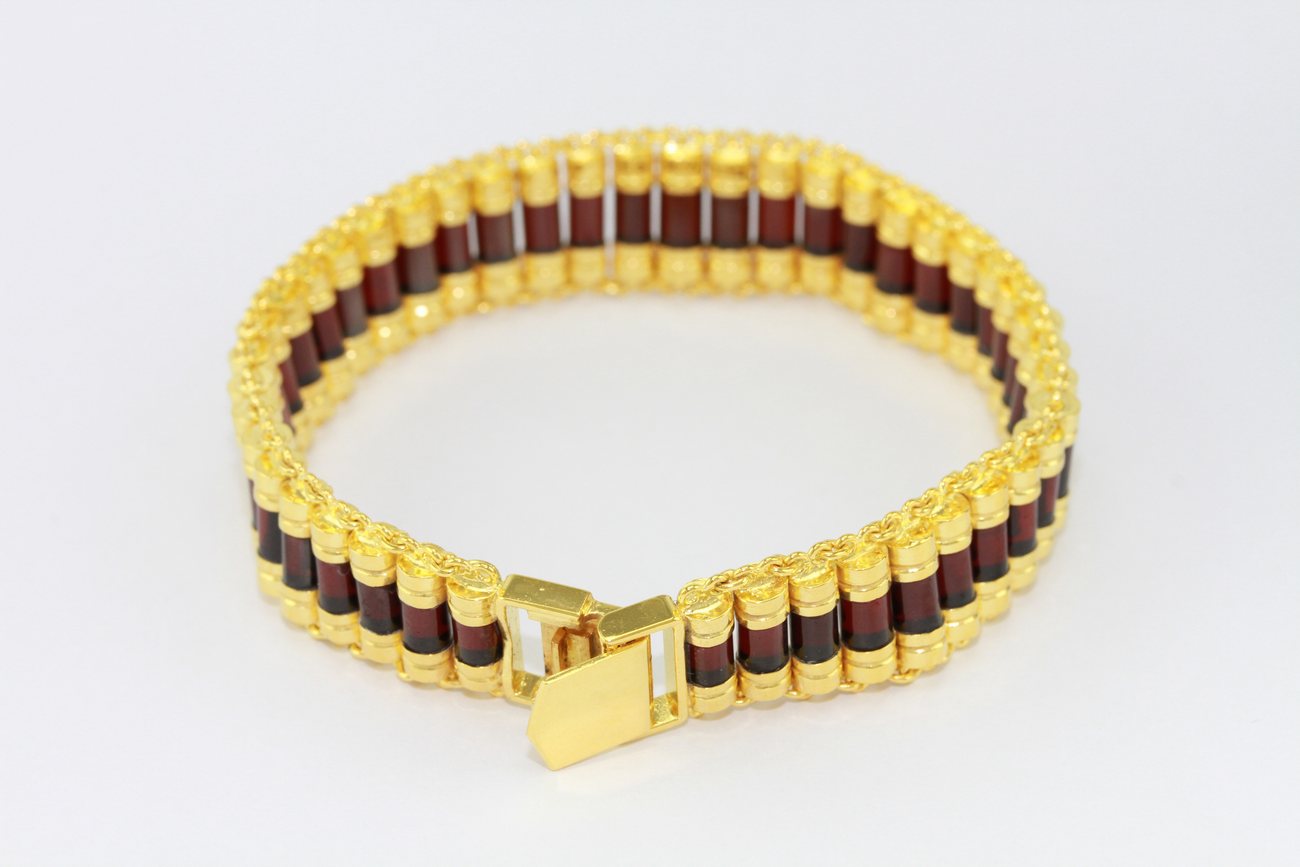 สร้อยข้อมือโกเมน-1