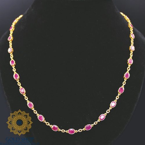 สร้อยคอทองคำทับทิม