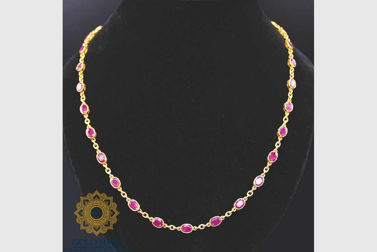 สร้อยคอทองคำทับทิม-1