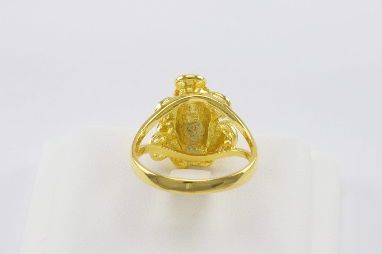 แหวนกบคาบเหรียญทองคำ-4