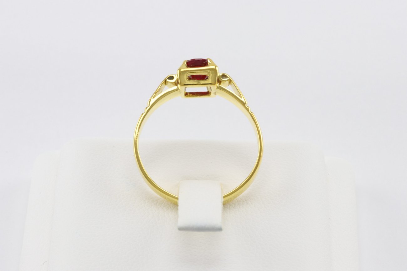 แหวนทองพลอยแดง-3