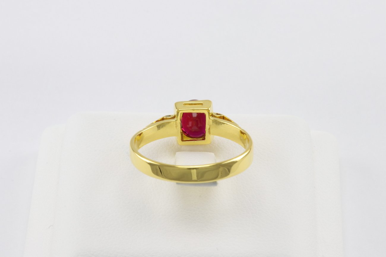 แหวนทองพลอยแดง-4