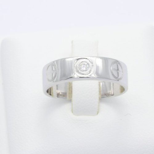 แหวนปลอกมีดเพชรเดี่ยว