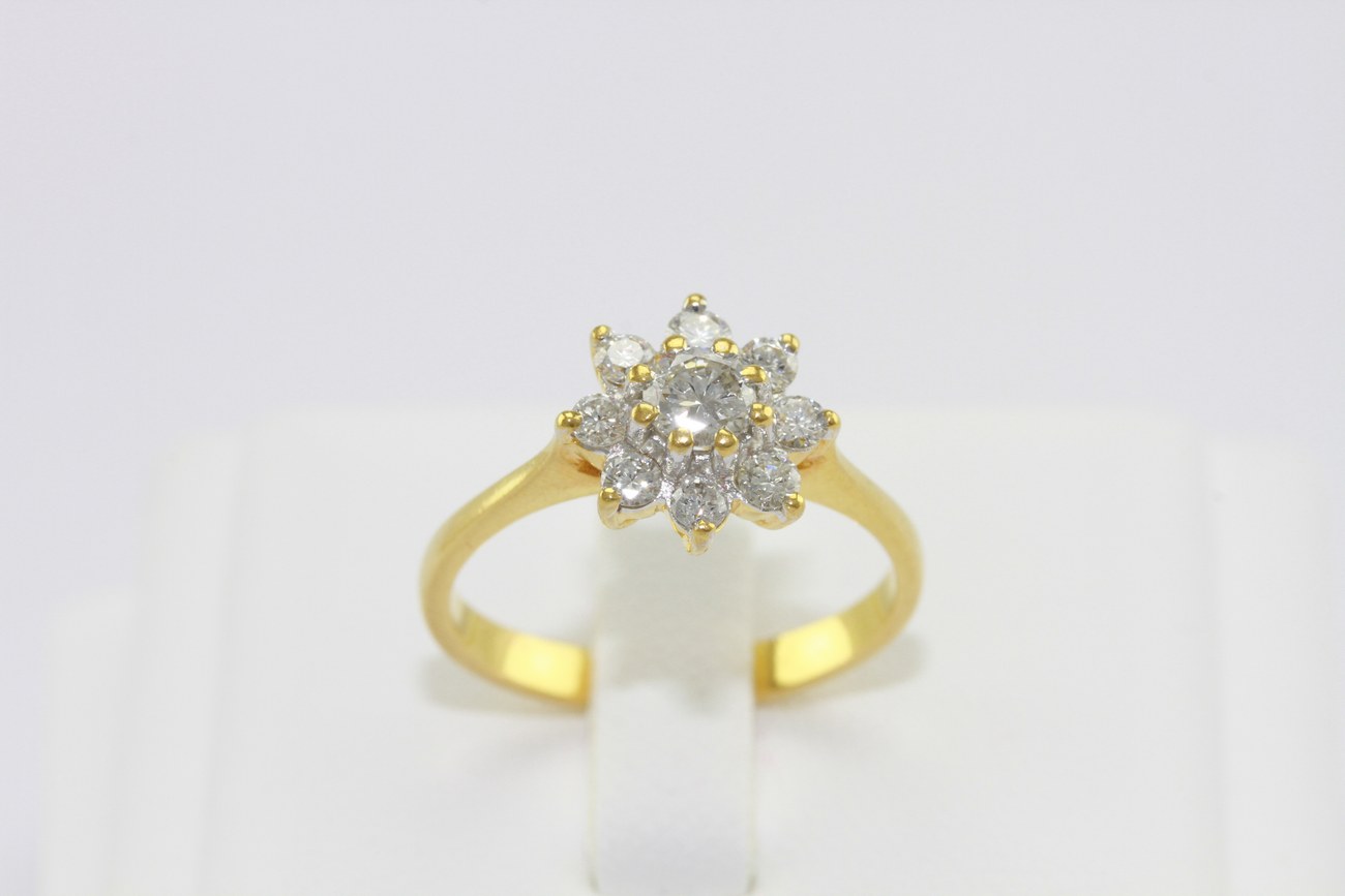 แหวนเพชรกระจุกดอกไม้-7