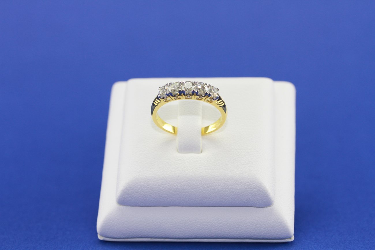 แหวนเพชรแถวห้าเม็ด-2